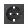 Simon 82041-38 Накладка со шторками для розетки Schuko 2Р+Е, графит, S82
