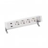 Simon 42624000-130 Настольный x6 розеточный блок, 4x2P+E, USB A+A з/у