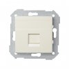Simon 82005-31 Накладка прямая со шторкой и суппортом на 1 разъем RJ45