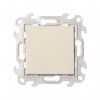 Simon 2410397-031 Двухклавишный переключатель (проходной), 10AX 250В