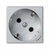 Simon KL01-8 Розетка со шторками и индикатором Schuko 2Р+Е 16A 250В~