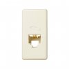 Simon 27480-31 Розетка телефонная RJ11 узкая на 4 контакта