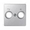 Simon 82053-93 Накладка для розетки R-TV+SAT с пикт."TV R", мат.алюминий, S82D