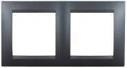 Simon 1500620-038 Рамка на 2 поста, графит, S15