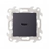 Simon 2411094-038 Розетка HDMI v1.4, графит, S24