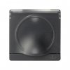 Simon 82090-38 Накладка с крышкой и шторками для розетки Schuko 2Р+Е, графит, S82