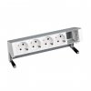 Simon 42504000-133 Настольный x5 розеточный блок, 4х2P+E, 1 пустой модуль