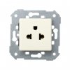 Simon 27439-32 Розетка евро-американская 2Р+Е, 16A 250В~ винт.