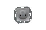 Simon 1591431-033 Розетка 2Р, 16A 250В~, алюминий, S15