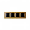 Simon 8200647-095 Рамка на 4 поста, мат.золото, S82C