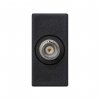Simon K102D-14 Розетка узкая BNC 75 Ом, графит, K45, Connect