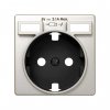 Simon 8200049-034 Накладка для розетки Schuko с з/у USB A+A