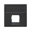 Simon K076-14 Накладка прямая на 1 разъем RJ45 без шторки
