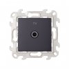 Simon 2450477-038 Розетка TV одиночная, графит, S24