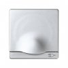 Simon 82090-93 Накладка с крышкой и шторками для розетки Schuko 2Р+Е, мат.алюминий, S82D