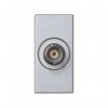 Simon K102D-8 Розетка узкая BNC 75 Ом, алюминий, K45, Connect