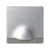 Simon 82090-33 Накладка с крышкой и шторками для розетки Schuko 2Р+Е, алюминий, S82