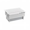 Simon 47403000-130 Двусторонний врезной x8 розеточный блок, планка, 6x2P+E