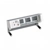 Simon 42401000-133 Настольный x4 розеточный блок, 1х2P+E, 3 пустых модуля