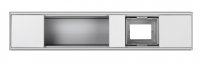 Simon KFC104NL1-9 Офиблок Compact алюминиевый, 4+1 мех-м проходной