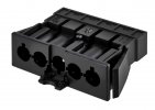 Simon CR5002-14 Разъем "папа" встраиваемый, 5 контактов, безвинт., графит, QC