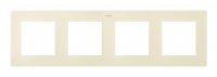 Simon 2400640-031 Рамка на 4 поста, сл.кость, S24