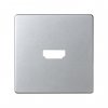 Simon 8201094-093 Накладка для розетки HDMI, мат.алюминий, S82D