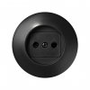 Simon 88040-68 Накладка со шторками для розетки 2Р, графит, S88