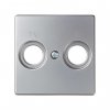 Simon 82053-33 Накладка для розетки R-TV+SAT с пикт."TV R", алюминий, S82