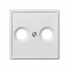 Simon 2705097-030 Накладка для розетки R-TV+SAT с пикт."R-TV SAT", IK07