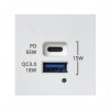 Simon K126H-9 Зарядное устройство USB A+C 65W, 230В