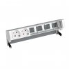 Simon 42602000-133 Настольный x6 розеточный блок, 2х2P+E, 4 пустых модуля
