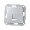 Simon 82005-93 Накладка прямая со шторкой и суппортом на 1 разъем RJ45