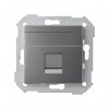 Simon 8200005-096 Накладка прямая со шторкой и суппортом на 1 разъем RJ45