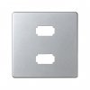 Simon 8201090-093 Накладка для розетки 2хUSB 2.0, мат.алюминий, S82D