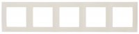 Simon 1500650-031 Рамка на 5 постов, сл.кость, S15