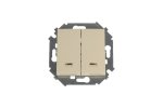 Simon 1591392-031 Двухклавишный выключатель с подсветкой, 16AX 250В