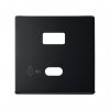 Simon 8201296-098 Накладка для заряд.устройства USB A+C, мат.черный, S82C