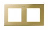 Simon 2400620-166 Рамка на 2 поста, мат.золото, S24