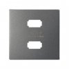 Simon 8221096-096 Накладка для заряд.устройства 2xUSB, мат.титан, S82C