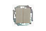 Simon 1591397-034 Двухклавишный переключатель (проходной), 16AX 250В