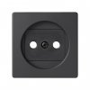 Simon 82040-38 Накладка со шторками для розетки 2Р, графит, S82