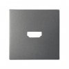 Simon 8201094-096 Накладка для розетки HDMI, мат.титан, S82C