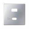 Simon 8201296-033 Накладка для заряд.устройства USB A+C, алюминий, S82