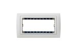 Simon 82650-30 Рамка на 5 узких мех-мов, белый/белый, S82Centr