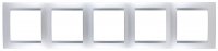 Simon 1500650-033 Рамка на 5 постов, алюминий, S15