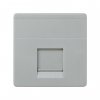 Simon 27087-37 Накладка прямая со шторкой на 1 разъем RJ45