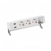 Simon 42523000-130 Настольный x5 розеточный блок, 3x2P+E, USB A+A з/у, 1 пустой модуль
