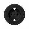 Simon 88041-68 Накладка со шторками для розетки Schuko 2Р+Е, графит, S88