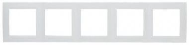 Фотография товара 'Simon 1500650-030 Рамка на 5 постов, белый, S15'